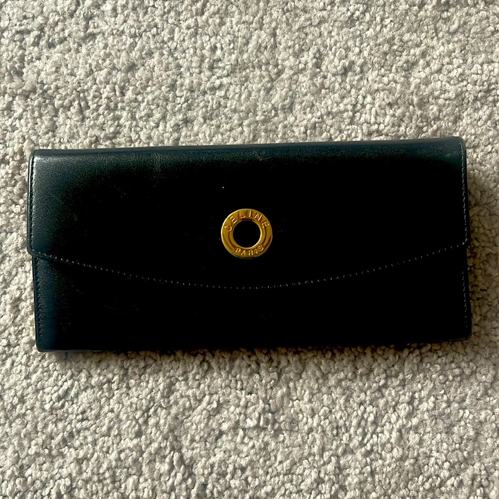 Vintage black Celine wallet